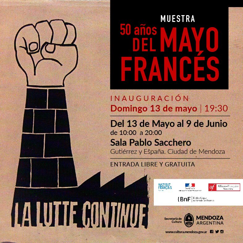 Exposición de Afiches del Mayo Francés en Casa de la Cultura
