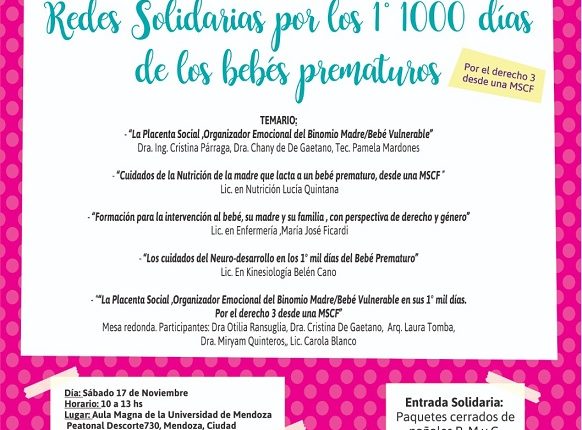 Semana del Prematuro en Mendoza desde MANOS UNIDAS